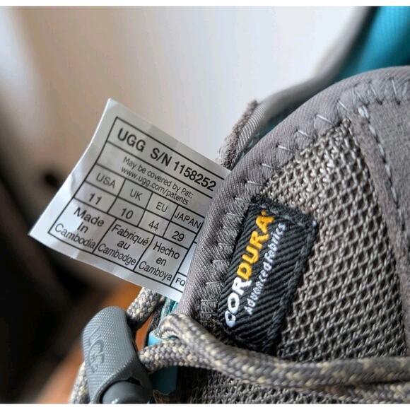 UGG Waterproof Sneakers Men's Size 11 Rubber Grip Ugg Outdoors Hiking Men's UGGS - Picture 5 of 8